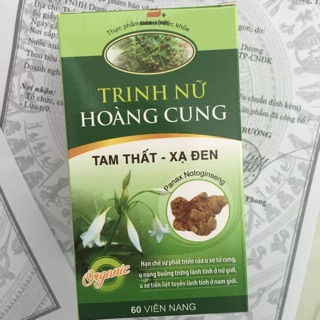 trinh nữ hoàng cung tam thất xạ đen dành cho người bị u xơ- u nang tử cung nữ- tuyến tiền liệt nam