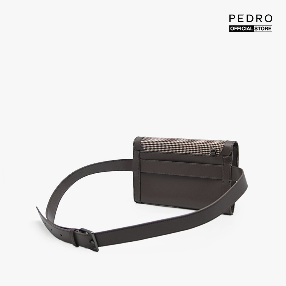 PEDRO - Clutch nam chữ nhật nắp gập Suede PM2-46320056-29