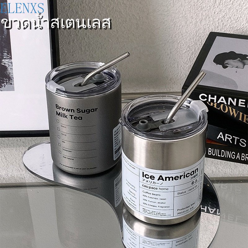 Cốc Cà Phê Chất Liệu Thép Không Gỉ 304 Kích Thước 360 / 600Ml Bình Nước Giữ Nhiệt Bằng Thép Không Gỉ Dung Tích Lớn