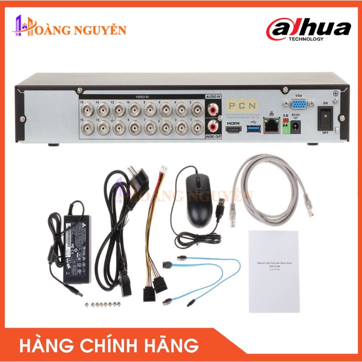 [NHÀ PHÂN PHỐI] Đầu ghi hình 16 kênh DAHUA DH-XVR5216AN-X Hỗ Trợ 2 Ổ Cứng - Bảo hành chính hãng 24 tháng