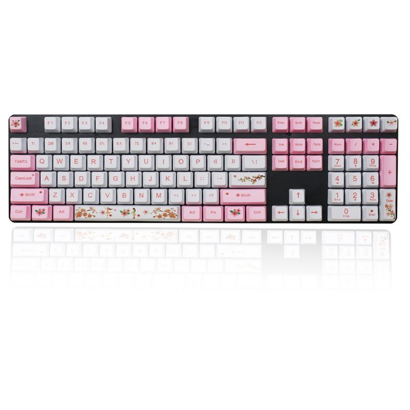 Replaceable OEM PBT 108 Keycaps Dye-sublimation Keycap Mechanical Keyboard