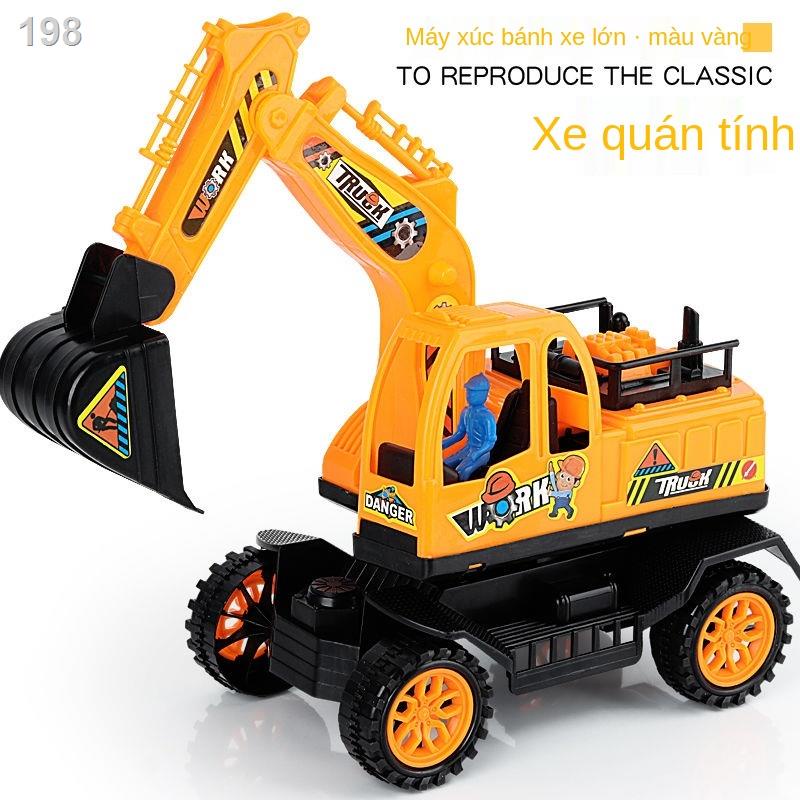 【2021】Đồ chơi ô tô kỹ thuật hạm đội máy đào xúc lớn xẻng mô hình giáo dục trẻ em