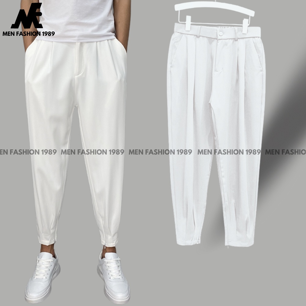 Quần thể thao jogger gấu bó khóa kéo đàn hồi cao cấp MENFASHION1989 JOGGER NAM 003