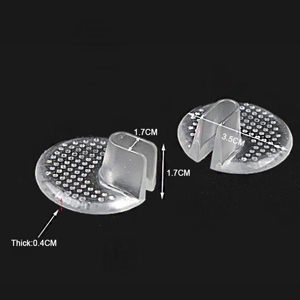 Bộ 2 Miếng Đệm Trong Suốt Gắn Phía Trước Giày Cao Gót Chống Mài Mòn
