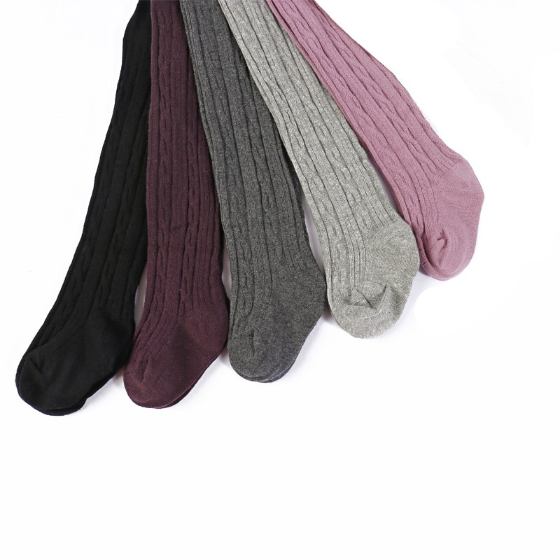 Quần Tất Dệt Kim Màu Sắc Thời Trang Thu Đông Cho Bé Gái