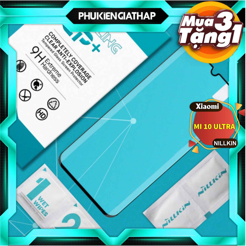 Kính cường lực Nillkin.tw cho Xiaomi Mi 10 Ultra kính cong 3D keo viền siêu chắc