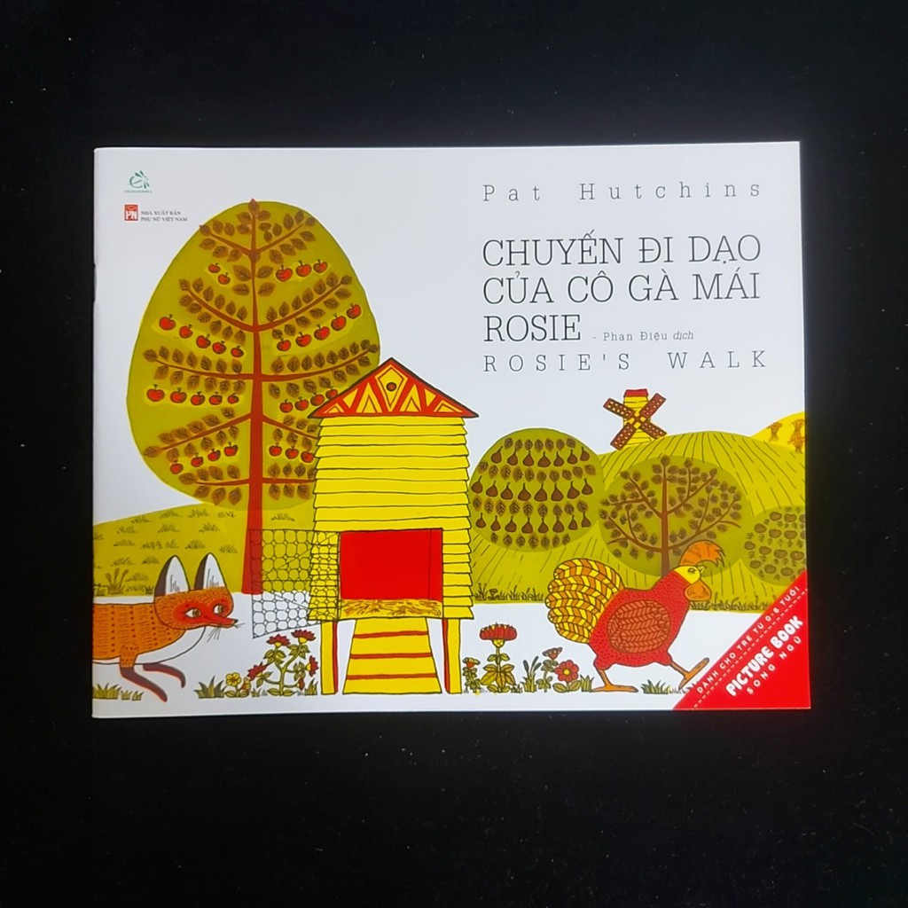 Sách - Picture book song ngữ :Chuyến đi dạo của cô gà mái rosie (dành cho bé 0-6 tuổi)