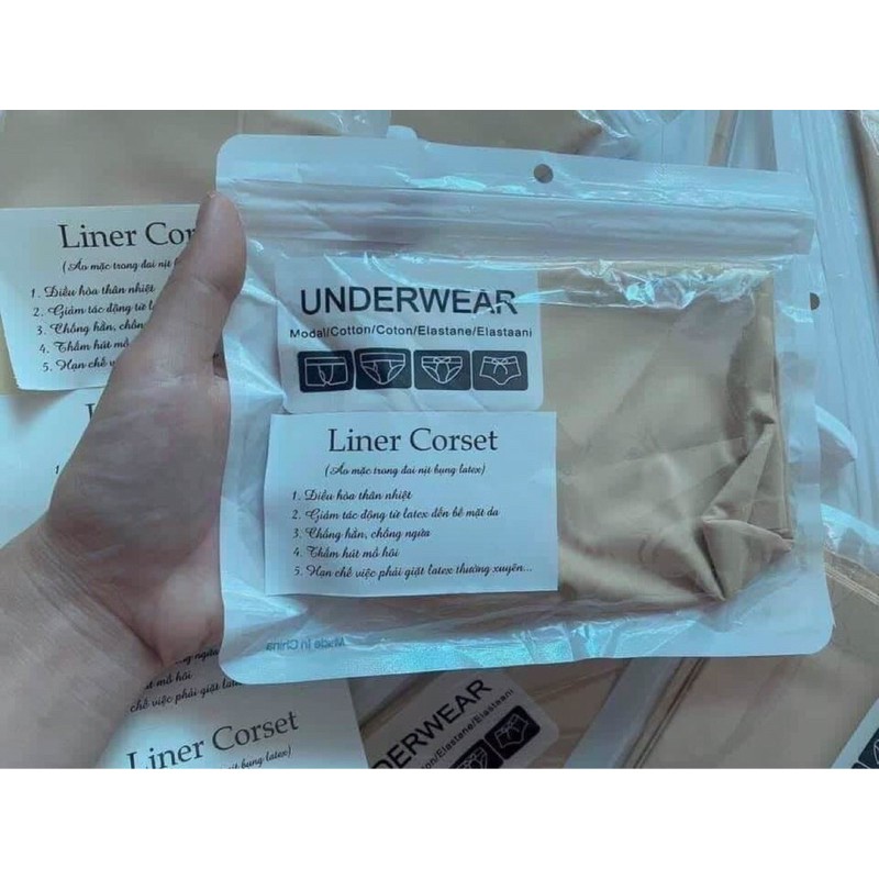 ÁO LÓT LINER MẶC TRONG ĐAI LATEX CHỐNG HẰN NGỨA, THẤM HÚT MỒ HÔI TỐT