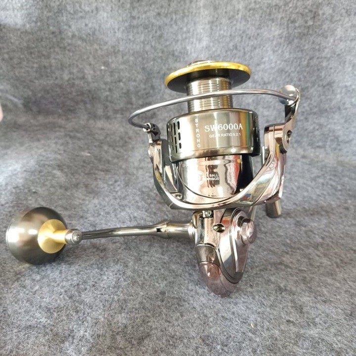 Máy Câu Mẫu Mới Ashino SW6000A Full Kim Loại Bản New 2020 -Chính Hãng ASHINO