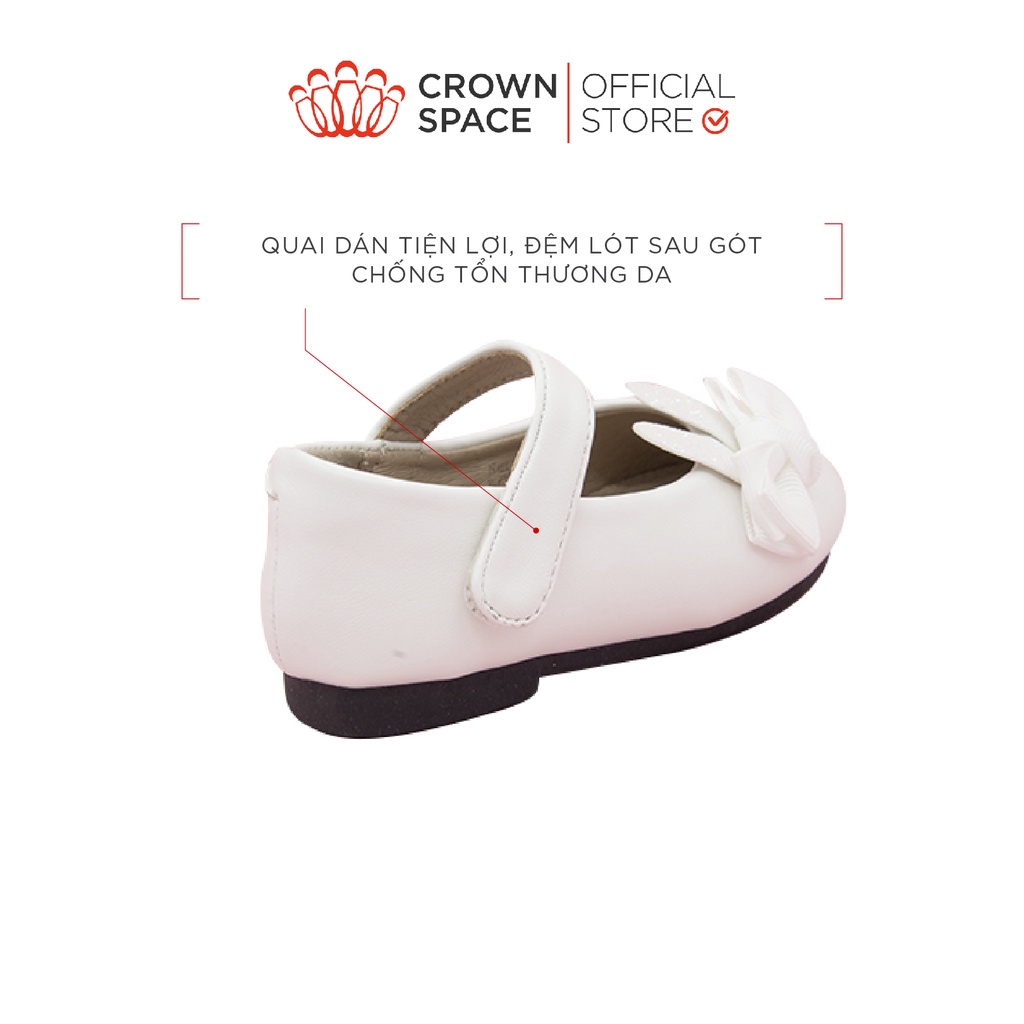 Giày Búp Bê Bé Gái Đi Học Đi Chơi Crown Space UK Ballerina Trẻ Em Cao Cấp CRUK3026