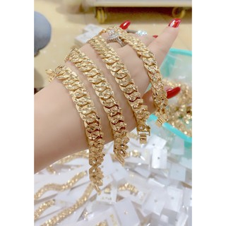 Lắc tay nam nữ kiểu lặc mạ 18k P322