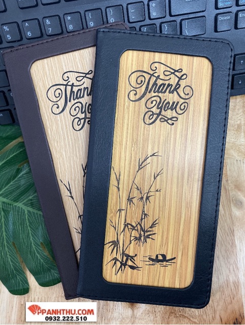 BÌA TAP KẸP BILL TÍNH TIỀN GỖ