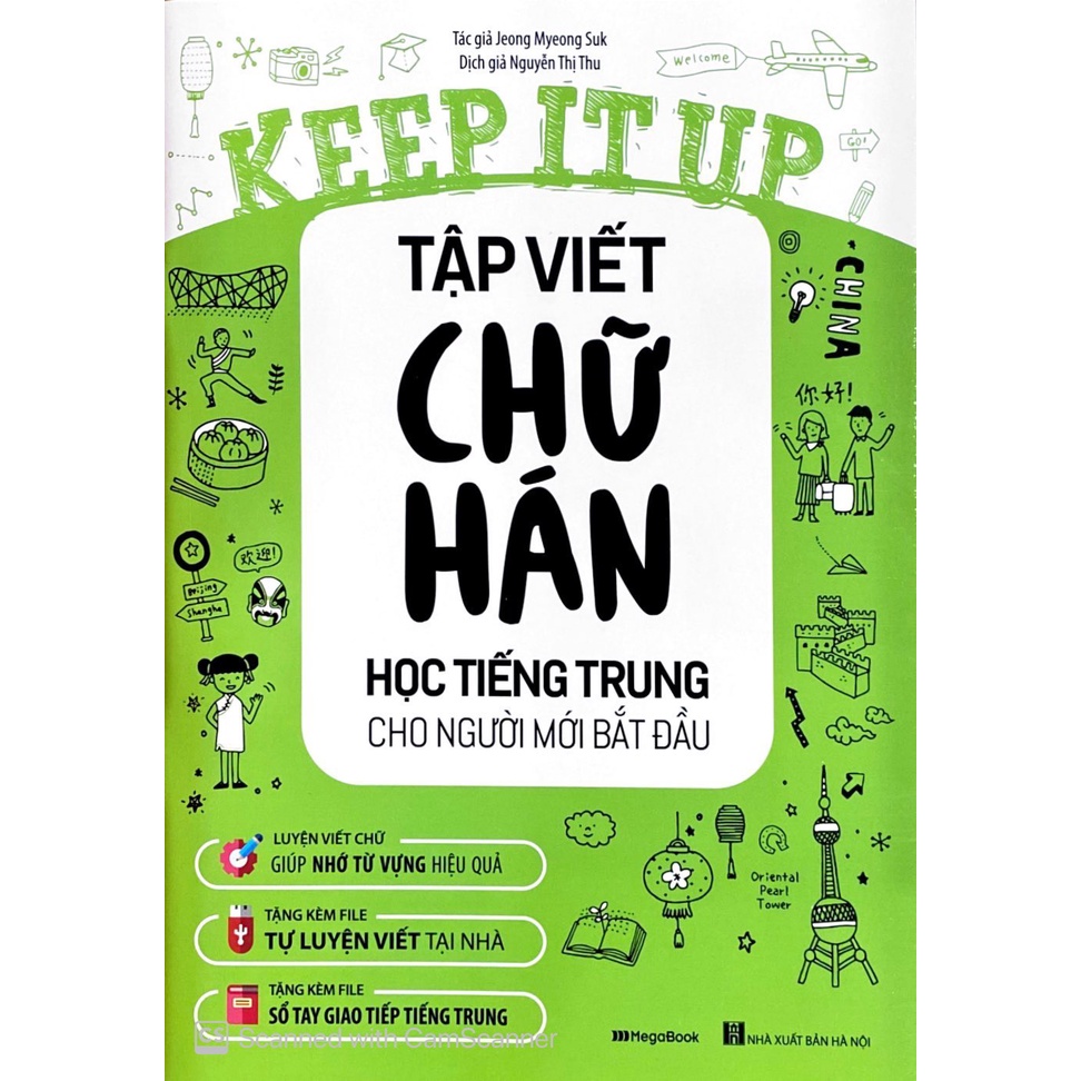 Sách - Tập viết Chữ Hán - Học tiếng Trung cho người mới bắt đầu