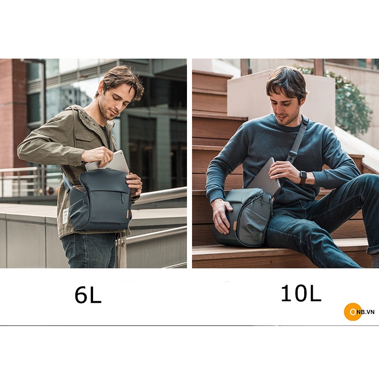 PGYTECH One Go Shoulder Bag 10L - Túi đeo máy ảnh du lịch dòng cao cấp Màu Đen