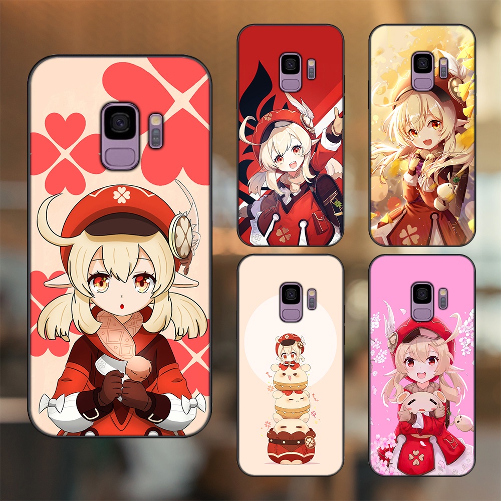 Ốp lưng Samsung S9 viền đen in hình Klee Genshin Impact