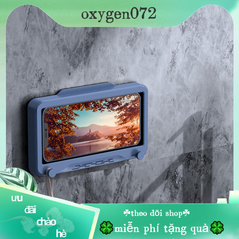 Oxygen072 Điện thoại di động không thấm nước Vỏ đựng điện tắm Giá đỡ Treo tường Miễn phí Đấm màn hình cảm ứng xoay 360 độ cho nhà bếp trong phòng