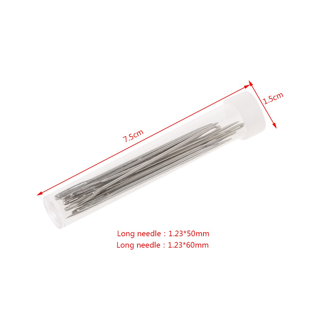 Bộ 20 kim chỉ may vá thêu thảm treo tường làm đồ thủ công 5 6cm