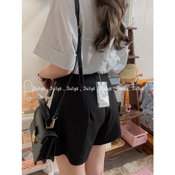 Quần short cạp cao cúc bấm (ảnh thật shop chụp kèm video)