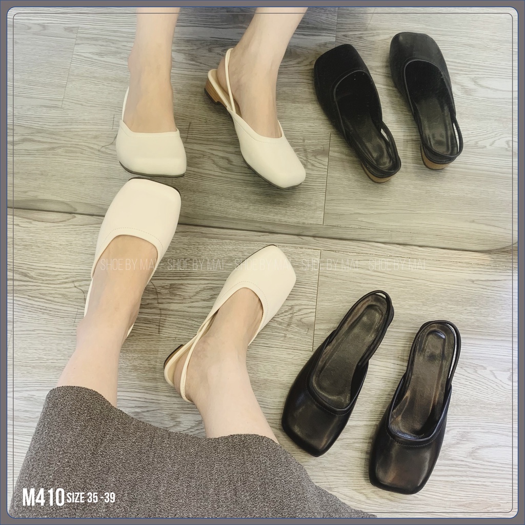 giày quai hậu nữ, cá tính đẹp M410 SHOEBYMAI