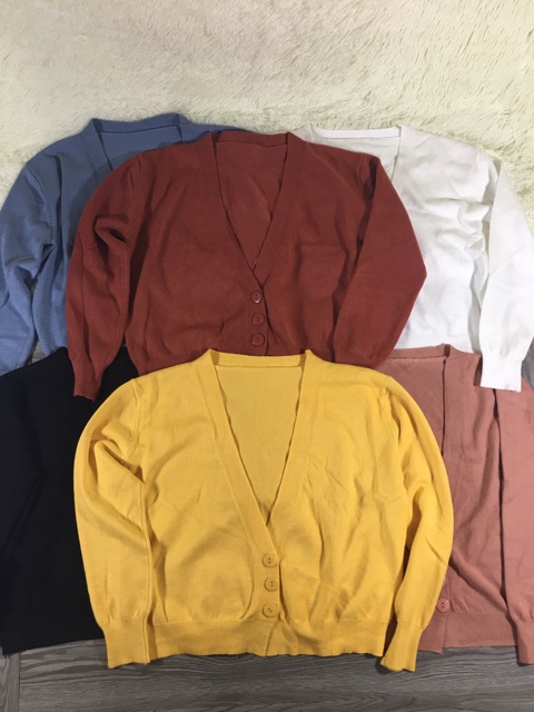 Áo Khoác Cardigan Len Mịn Dày Dặn Bảng Màu Mới (kèm ảnh thật) | BigBuy360 - bigbuy360.vn