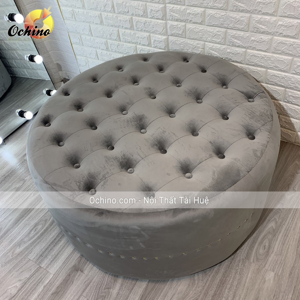 Đôn Tròn Sofa, Ghế Tròn Cho Shop đường kính 1m cao 45 ( Có Sẵn)