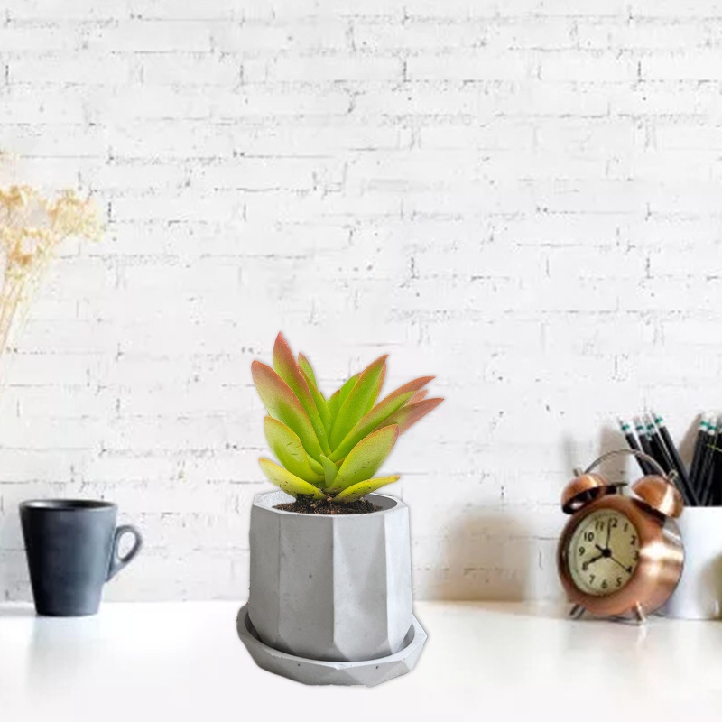 Khuôn Silicone Làm Chậu Hoa Hình Lục Giác