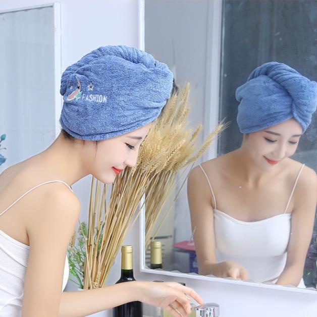 Khăn Quấn Tóc , Khăn Ủ Tóc Đa Năng Siêu Thấm