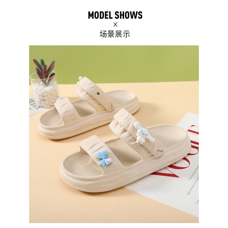 Dép Đi Trong Nhà Đế Dày Chống Trượt Họa Tiết Hoạt Hình Dễ Thương Thời Trang Mùa Hè Cho Nữ
