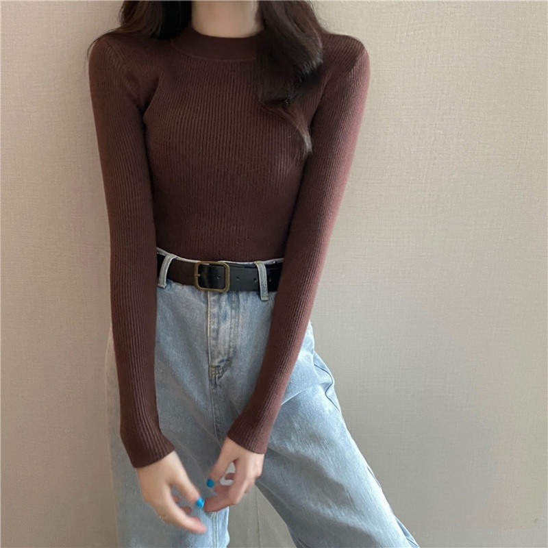 Áo Len Tay Dài Cổ Lọ Thời Trang Thu Đông 16 Màu Lựa Chọn Cho Nữ