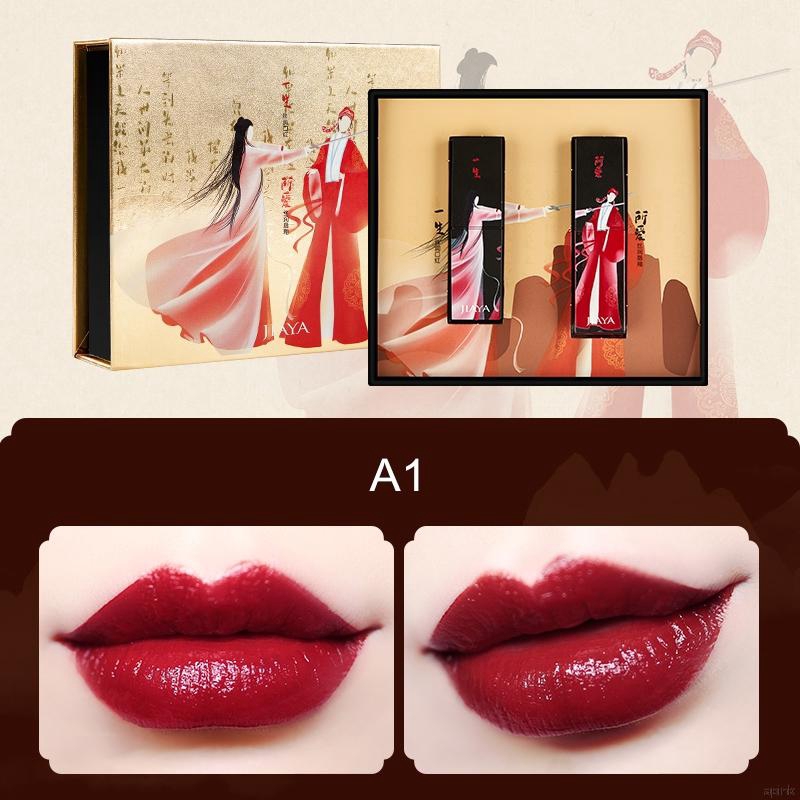 Bộ 2 son môi dưỡng ẩm mịn màng phong cách cổ trang Trung Hoa | BigBuy360 - bigbuy360.vn