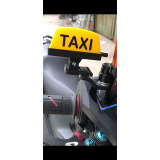 Đèn Taxi gắn chân gương xe máy 5 chế độ nháy 2 màu vàng , đỏ .