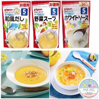 Bột nêm Dashi Pigeon Nhật gói 50G cho bé ăn dặm date 2022