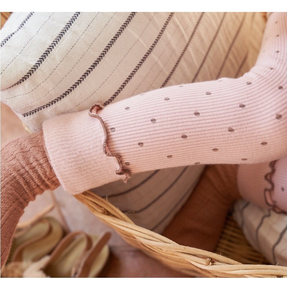 Quần legging nỉ bông bé gái