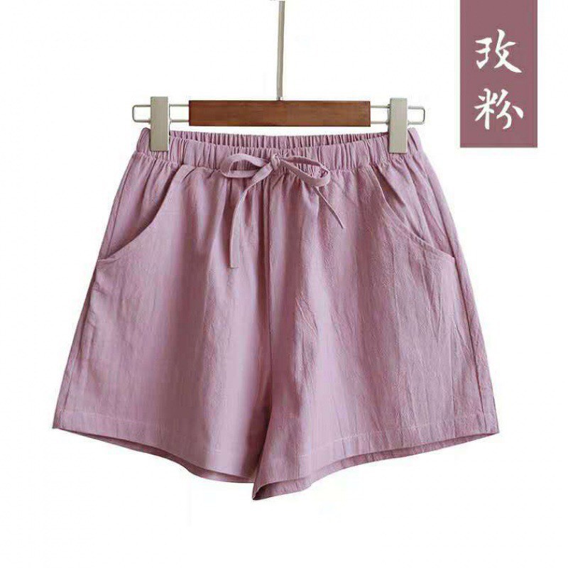 quần short đùi nữ ống rộng chất đũi 💖FREESHIP💖 nhiều màu | BigBuy360 - bigbuy360.vn