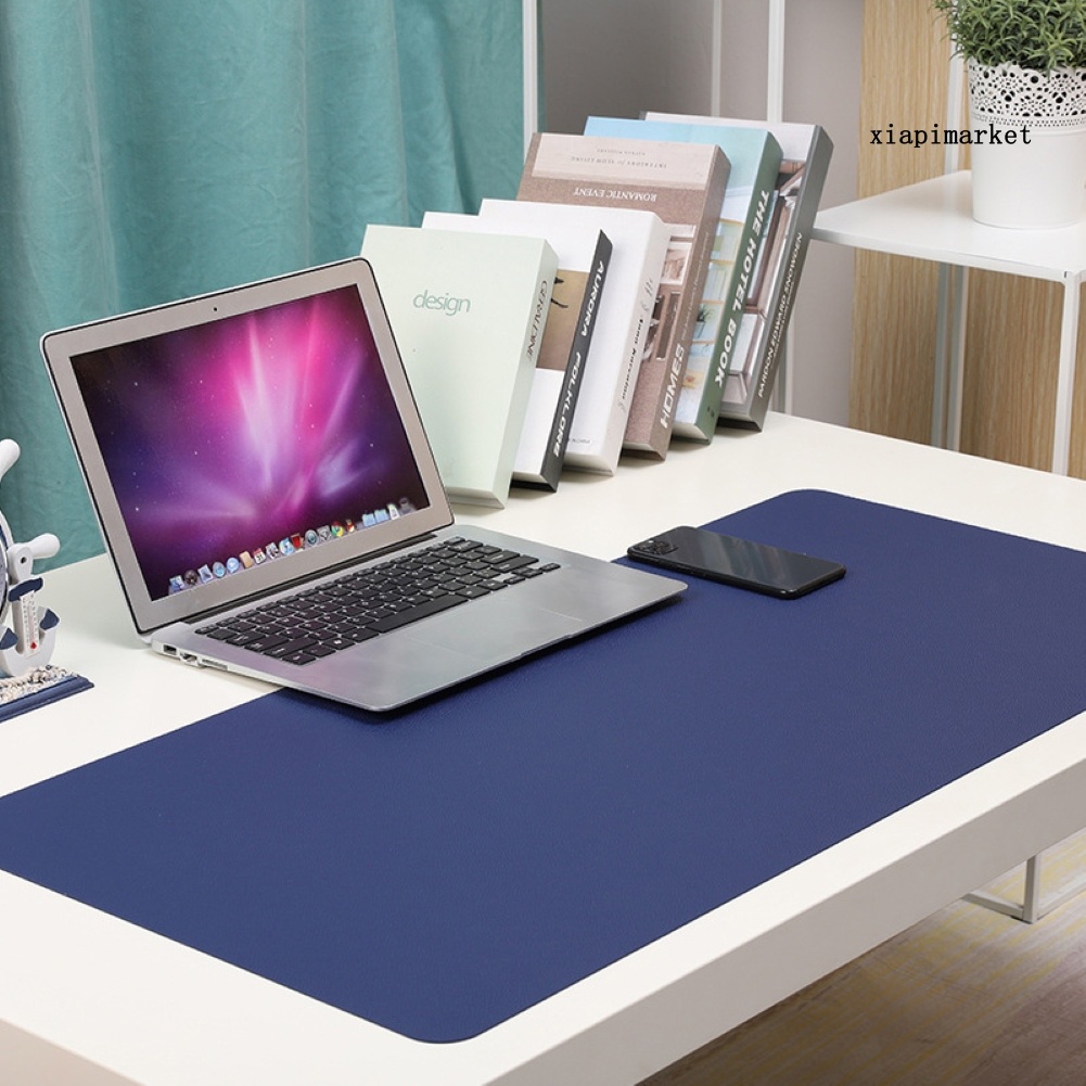 LOP_Double-sided Waterproof Portable Faux Leather Mouse Pad Desktop Mat Table Cover