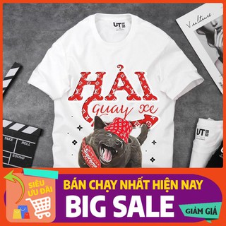 [Mã URTEE20 giảm 20% đơn 200K tối đa 20K] Áo thun Unisex DÚI - HẢI QUAY XE đủ các loại size từ S tới 4XL