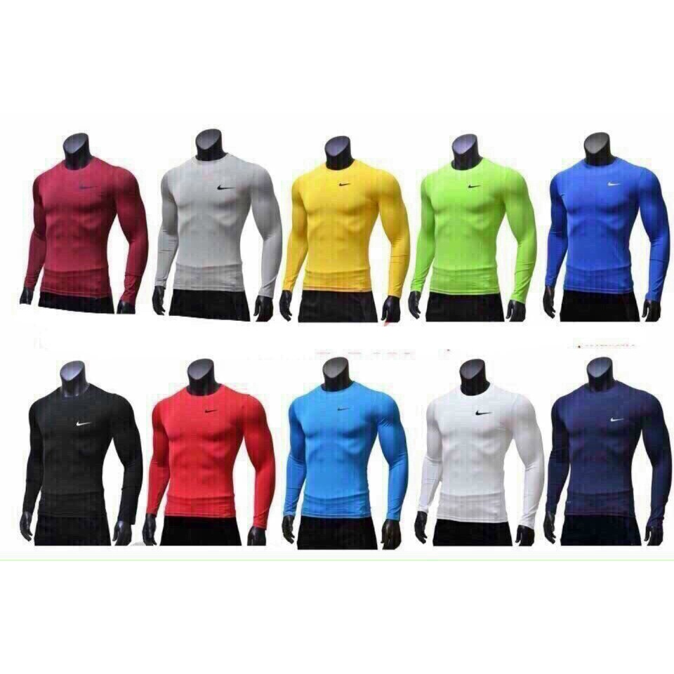 Áo Body Thể Thao Nam Cao Cấp Dài Tay Nhiều Màu