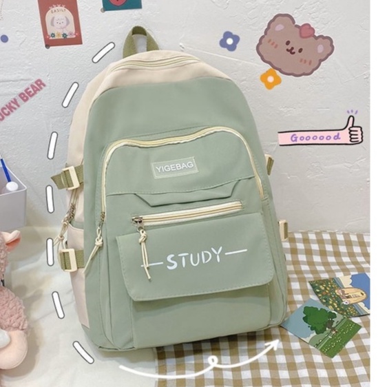 Balo nam nữ balo đi học Study nhiều ngăn, đẹp đi chơi đựng laptop phong cách Hàn Quốc