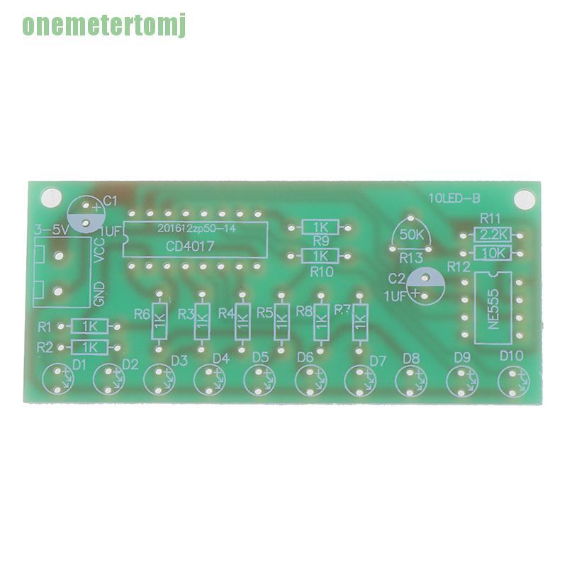 Bảng Mạch Đèn Led Tự Lắp Ráp Ne555 + Cd4017 Pcb