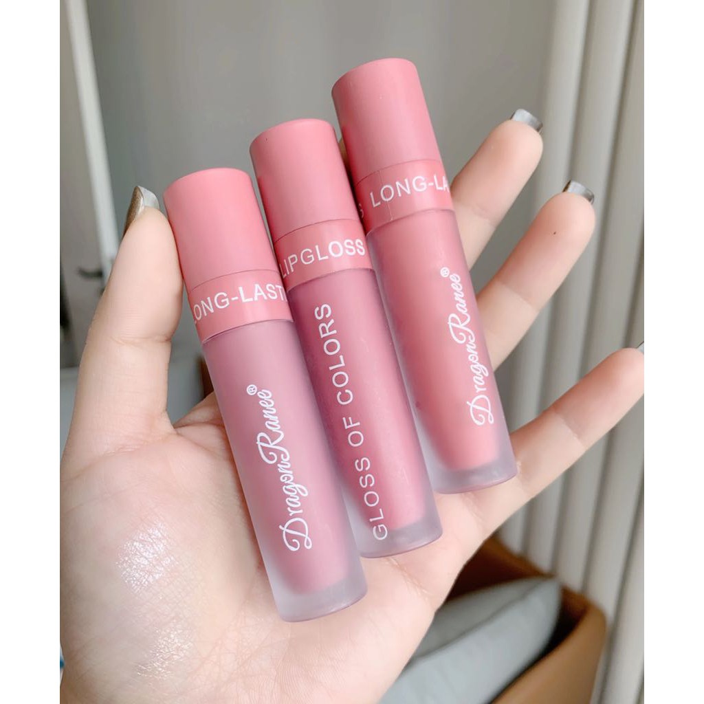 Hộp 3 son kem Dragon Rance hồng tây K412 | BigBuy360 - bigbuy360.vn