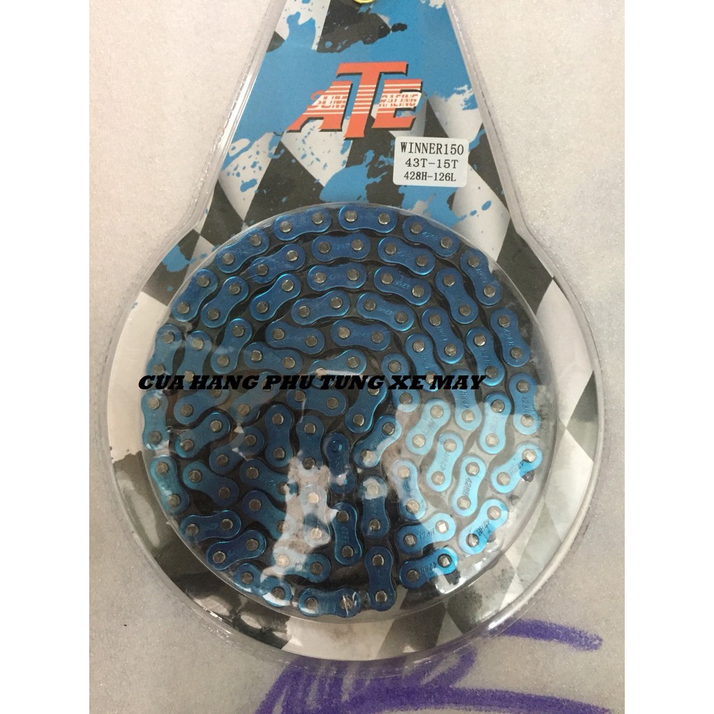 Bộ sên nhông dĩa ATE 9 li cho xe Exciter 150/ Honda Winner 150
