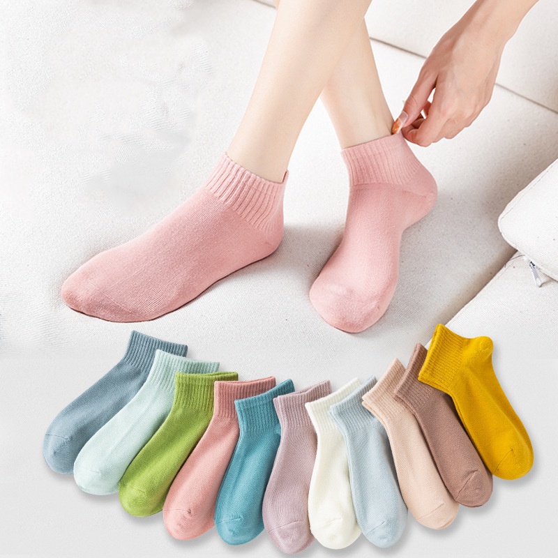 Tất cổ ngắn nam nữ chất liệu cotton dày co giãn bốn chiều, thoáng khí chống hôi chân M2222 - DHT SHOP