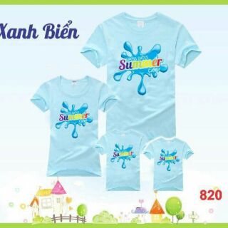 Set 3 ao gia đình mùa hè