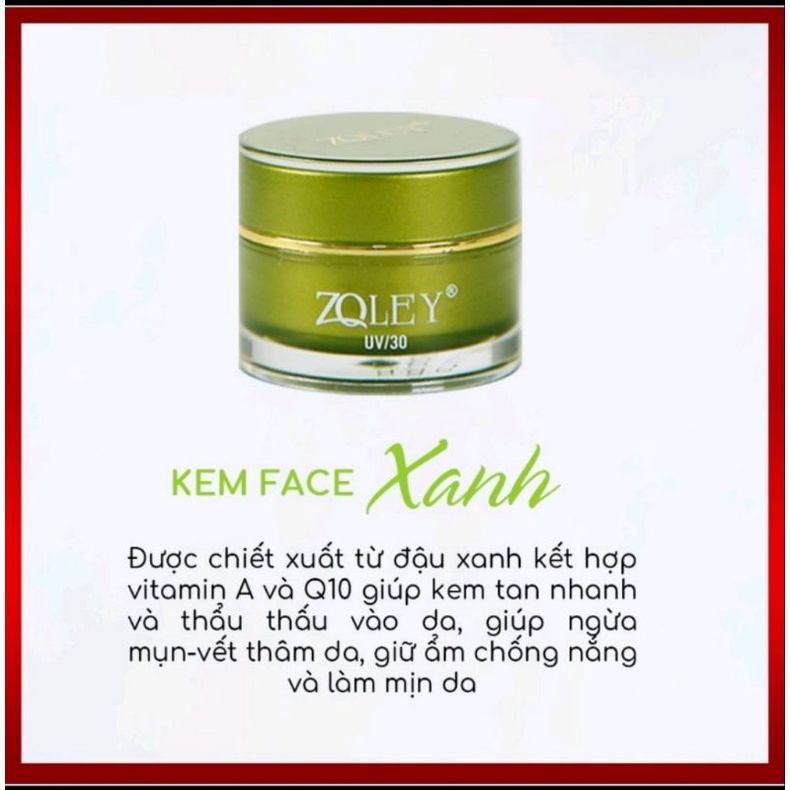 Kem face Zqley mẫu mới _hộp 10g_ 4 màu như hình
