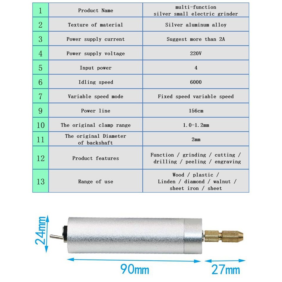 Bộ máy khoan mini 5VDC cáp USB