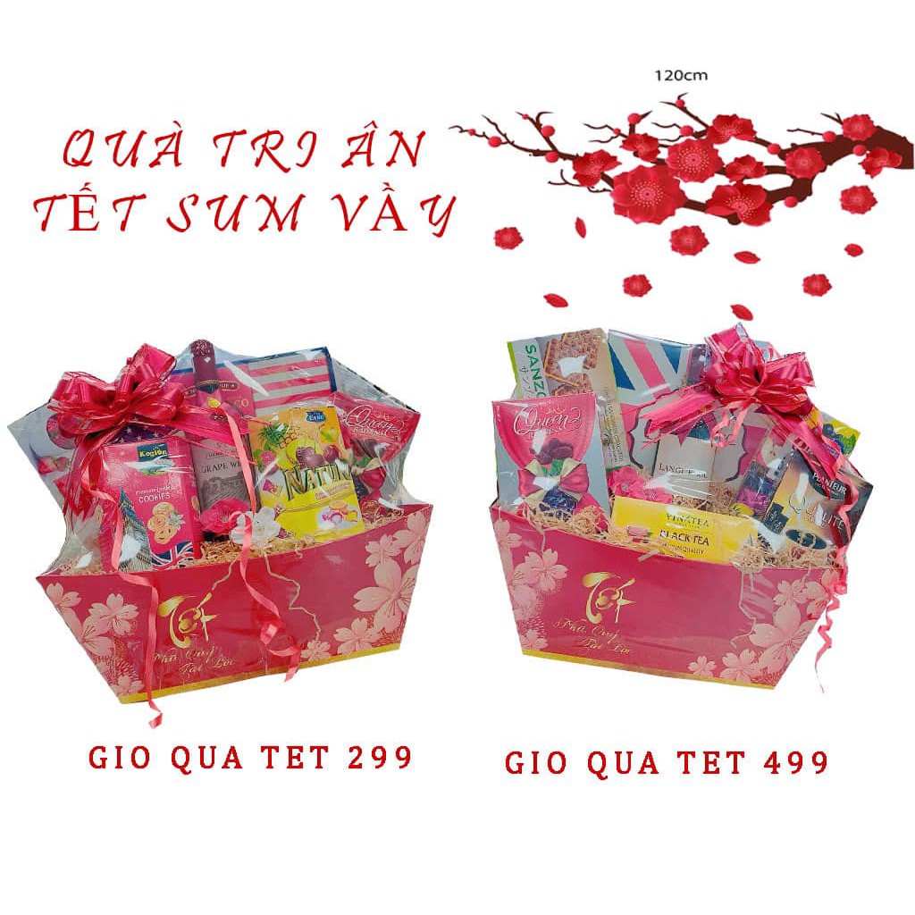 Combo giỏ quà tết trả khách