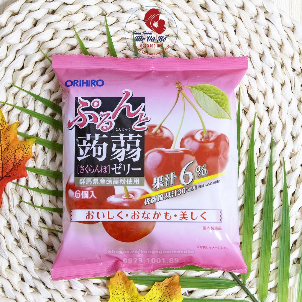 Thạch trái cây Orihiro, thạch hoa quả đủ loại Nhật Bản 12m+ [Date T8 - T12/2021] | BigBuy360 - bigbuy360.vn