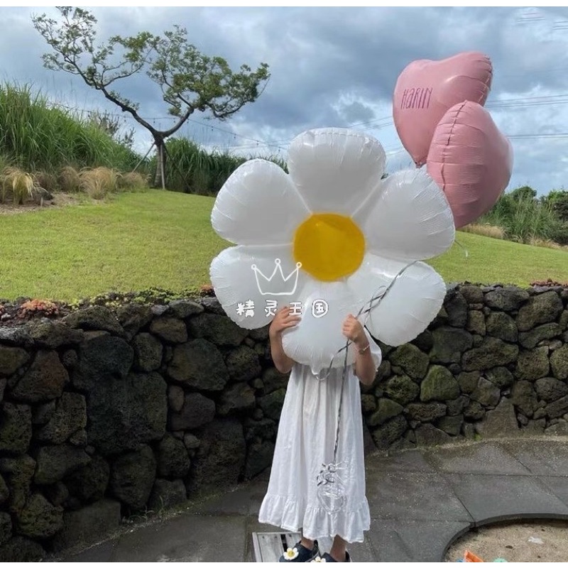 Bóng hoa siêu To trang trí sinh nhật cho bé Korean Style