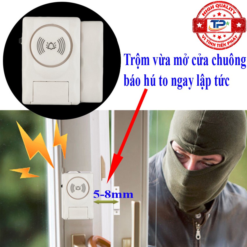 Bộ 3 Chuông Cảm Ứng Từ Gắn Cửa Báo Chống Trộm hiệu ATA AT-007