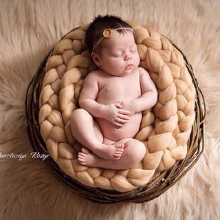 Thảm Đan Len Chụp Ảnh Cho Bé Sơ Sinh